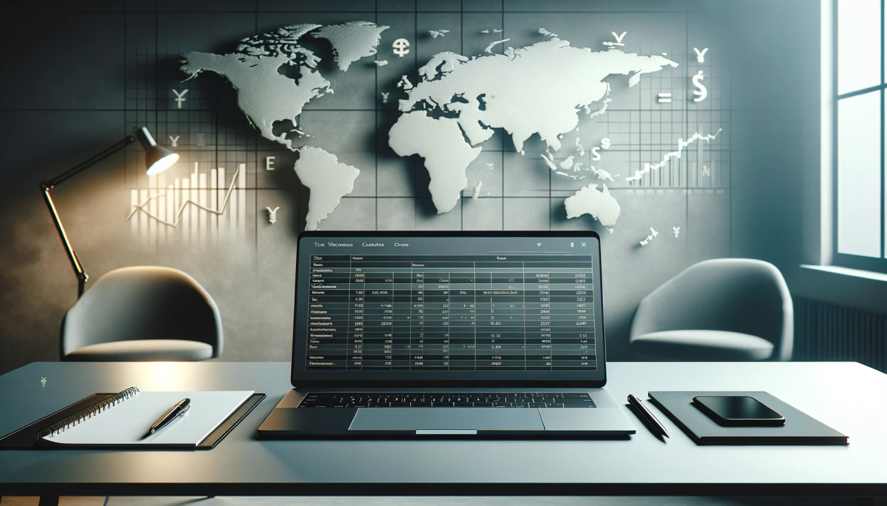 DALL·E 2024-01-13 10.15.32 - A simple and professional image for the homepage of a tax firm, focusing on international taxation. The image should include a sleek, modern desk with